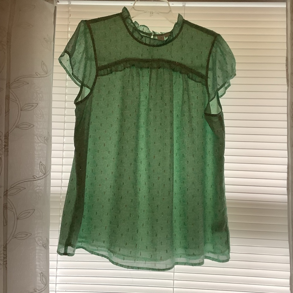 Cute cap sleeve blouse